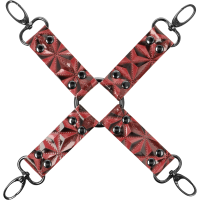 BEGME - RED EDITION HOG TIE CUERO VEGANO · BEGME FETISH GAMES · Esposas de fijación