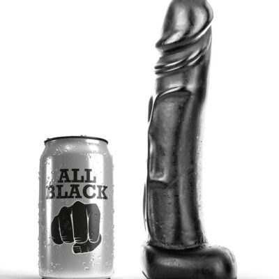 ALL BLACK - DILDO 22 CM · ALL BLACK · Penes realísticos