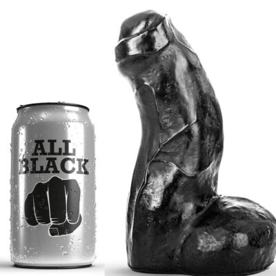 ALL BLACK - REALISTIC DONG NEGRO 17 CM · ALL BLACK · Penes realísticos
