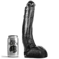 ALL BLACK - DONG 29 CM CURVADO · ALL BLACK · Penes realísticos