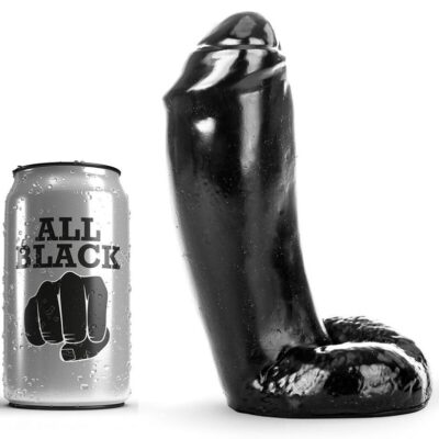 ALL BLACK - DILDO REALÍSTICO 18 CM · ALL BLACK · Penes realísticos