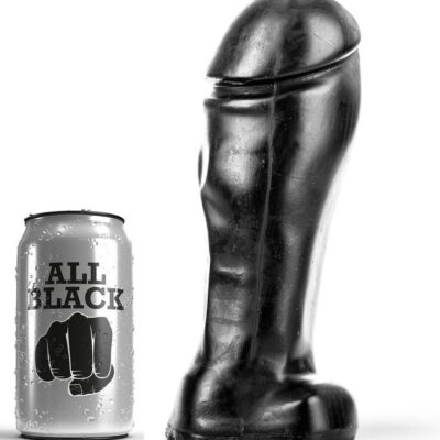 ALL BLACK - DONG 22 CM PUNTA ANCHA · ALL BLACK · Penes realísticos