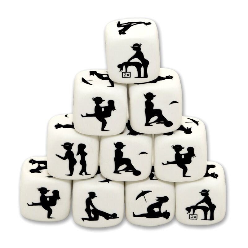 DIABLO PICANTE - DADO DE POSTURAS BLANCO 3 DIABLO PICANTE - DADO DE POSTURAS BLANCO · DIVERTY SEX · Juego de Dados