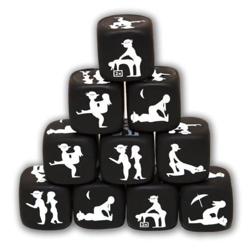 DIABLO PICANTE - DADO DE POSTURAS NEGRO · DIVERTY SEX · Juego de Dados
