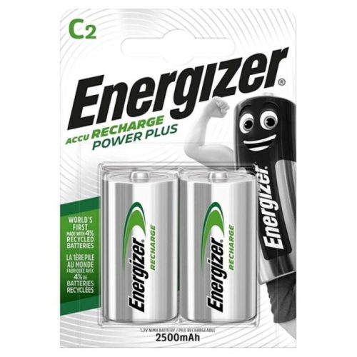 ENERGIZER - POWER PLUS PILA RECARGABLE HR14 C 2500mAh BLISTER*2 · ENERGIZER · Pilas Recargables