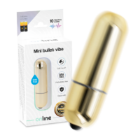 ONLINE - MINI BALA VIBRADORA DORADA · ONLINE · Para Clítoris