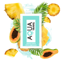 AQUA TRAVEL - LUBRICANTE BASE AGUA SABOR FRUTAS TROPICALES 6 ML · AQUA · Con deliciosos Sabores