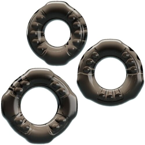 BAILE - COCK RINGS YVONNE SET 3 ANILLOS PENE · BAILE · Anillos sin vibración