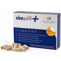 SizeGain Plus Complemento alimenticio para aumentar el tamaño del pene y mejorar la potencia sexual · 500COSMETICS · Cápsula