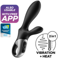 SATISFYER - HEAT CLIMAX+ VIBRADOR ANAL APP NEGRO · SATISFYER · Vibradores con APP