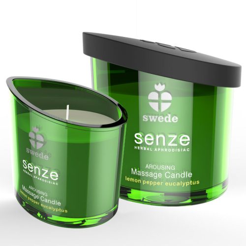 SWEDE - SENZE AROUSING VELA MASAJE - LIMÓN, PIMIENTA, EUCALIPTO · SWEDE · VELAS DE MASAJE