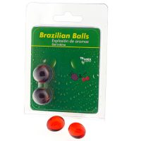 TALOKA - BRAZILIAN BALLS GEL ÍNTIMO FRESA  CEREZA 2 BOLAS · DIVERTY SEX · Bolas Brazilian Balls