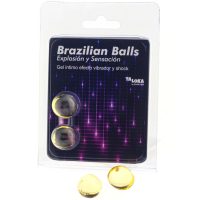 TALOKA - BRAZILIAN BALLS GEL EXCITANTE EFECTO VIBRACIÓN Y SHOCK 2 BOLAS · DIVERTY SEX · Bolas Brazilian Balls