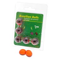 TALOKA - BRAZILIAN BALLS GEL ÍNTIMO FRESA CHOCOLATE 5 BOLAS · DIVERTY SEX · Bolas Brazilian Balls