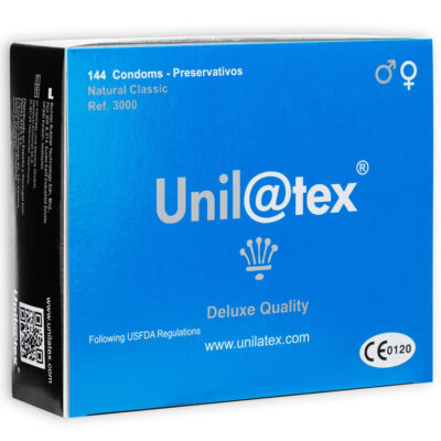UNILATEX - PRESERVATIVOS  NATURALES 144 UDS · UNILATEX · Cajas de 30 a 288
