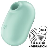 SATISFYER - PRO TO GO 2 ESTIMULADOR Y VIBRADOR DOBLE BEIGE