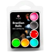 SECRET PLAY SET 6 BRAZILIAN BALLS MIX EFECTOS · SECRETPLAY · Bolas Brazilian Balls