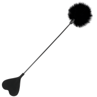 DARKNESS - FUSTA CON PLUMA LOVE NEGRO 40 CM · DARKNESS · Plumas