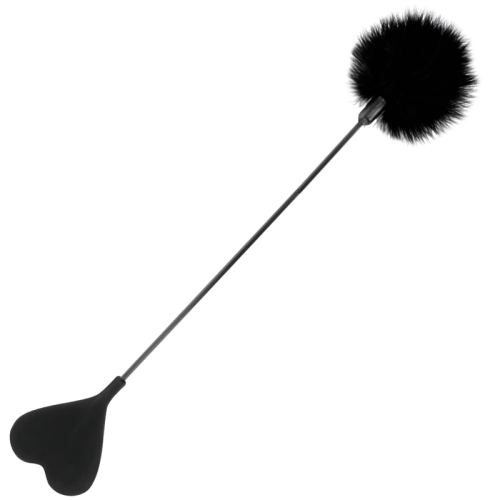 DARKNESS - FUSTA CON PLUMA LOVE NEGRO 40 CM · DARKNESS · Plumas