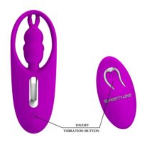 PRETTY LOVE - WILD RABBIT ESTIMULADOR PARA BRAGUITA CON CONTROL REMOTO LILA · PRETTY LOVE · Huevos vibradores