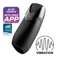 SATISFYER - MEN VIBRATION+ NEGRO · SATISFYER · Masturbador Automático