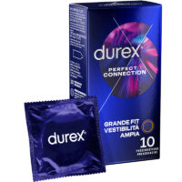 DUREX - PERFECT CONNECTION EXTRA LUBRICACION SILICONA 10 UNIDADES · DUREX · Cajas de 4 a 24
