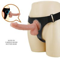 PRETTY LOVE - HARNESS BRIEFS ARNÉS UNIVERSAL CON DILDO KEVIN 19 CM NATURAL · PRETTY LOVE · Arneses sin Vibración