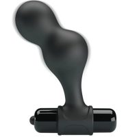 MR PLAY - PLUG ANAL VIBRADOR DE SILICONA NEGRO · MR PLAY · Anal