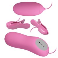 PRETTY LOVE - PINZAS CON VIBRACIÓN Y ELETROSHOCK ROSA · PRETTY LOVE · Estimuladores
