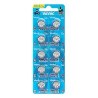VINNIC - PILA BOTON ALCALINA AG13 L1154F LR44 BLISTER*10 · VINNIC · Pilas Alcalinas