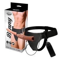 HARNESS ATTRACTION - ARNÉS HUECO BENNY CON VIBRADOR 15 CM -O- 4.5 CM · HARNESS ATTRACTION · Extensor pene con Arnés