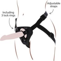 GET REAL - STRAP-ON HARNÉS NEGRO · GET REAL · Arneses sin Vibración