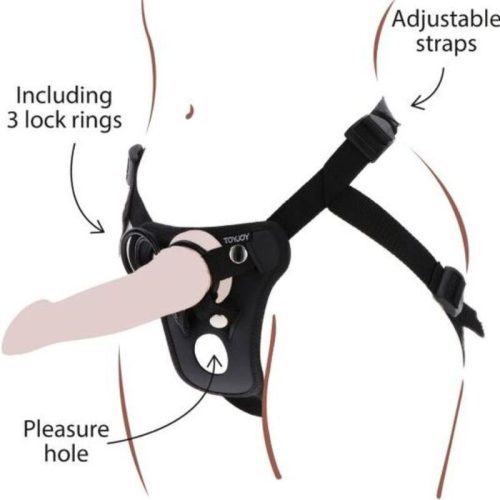 GET REAL – STRAP-ON PLEASURE HARNÉS NEGRO