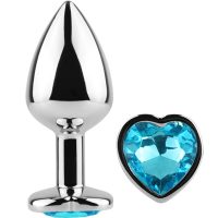 SECRETPLAY - METAL BUTT PLUG CORAZÓN AZUL TALLA S 7 CM · SECRETPLAY · Toys Fabricados en Metal