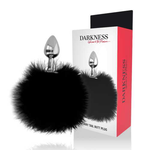 DARKNESS - EXTRA BUTTPLUG ANAL CON COLA NEGRO 7 CM · DARKNESS · Anal