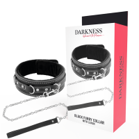 DARKNESS - COLLAR LEATHER CON CORREA ALTA CALIDAD · DARKNESS · Collares