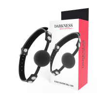 DARKNESS - MORDAZA SILICONA NEGRO · DARKNESS · Mordazas
