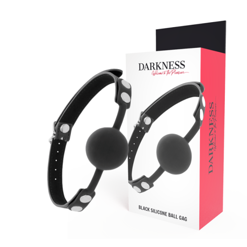 DARKNESS - MORDAZA SILICONA NEGRO · DARKNESS · Mordazas