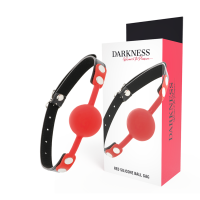 DARKNESS - MORDAZA SILICONA ROJO · DARKNESS · Mordazas
