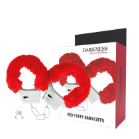 DARKNESS - ESPOSAS METAL FORRADAS ROJO · DARKNESS · Esposas