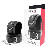 DARKNESS - ESPOSAS AJUSTABLES NEGRO CON DOBLE CINTA REFUERZO · DARKNESS · Esposas