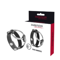 DARKNESS - ANILLO PARA PENE Y TESTÍCULOS BDSM · DARKNESS · Anillos sin vibración