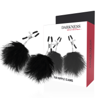 DARKNESS - PINZAS PARA PEZONES CON POMPONES 2 · DARKNESS · Pinzas Pezones BDSM