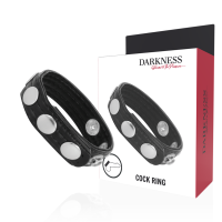DARKNESS - LEATHER ANILLO ERECCIÓN · DARKNESS · Anillos sin vibración