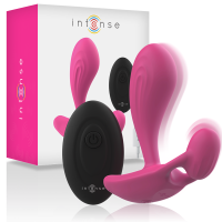 INTENSE - SHELLY DUO ANAL-PERINEO , VAGINAL-CLITORIS REMOTO ROSA · INTENSE · Vibradores control remoto