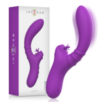 INTENSE - HARRY VIBRADOR FLEXIBLE CON LENGUA MORADO · INTENSE · Vibradores Rabbit