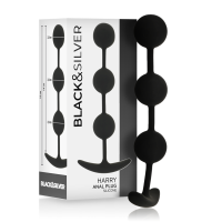 BLACKSILVER - HARRY ROSARIO ANAL 3 ESFERAS SILICONA 14 CM · BLACKSILVER · Bolas Anales