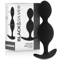 BLACKSILVER - ORSON PLUG SILICONA 2 ONDAS ANALES 9 CM · BLACKSILVER · Bolas Anales