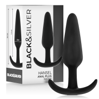 BLACKSILVER - HANSEL PLUG ANAL SILICONA CON ASA PEQUEÑO · BLACKSILVER · Anal