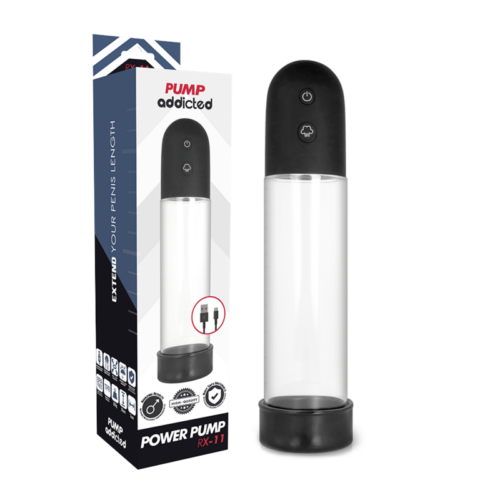PUMP ADDICTED - BOMBA ERECCIÓN RX11 AUTOMATICA · PUMP ADDICTED · Bomba Alargadora Pene